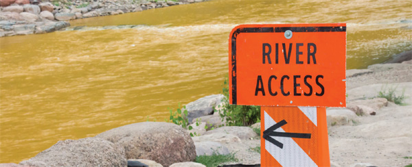 River Access Sign